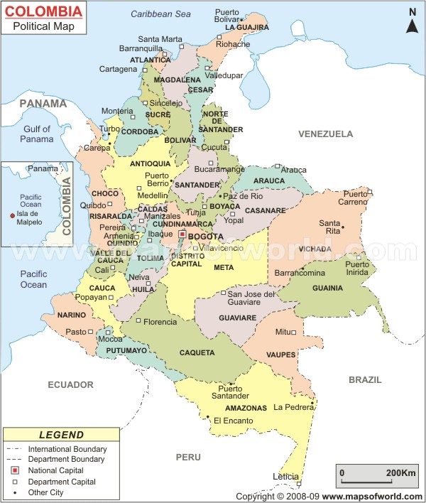Cartagena karte
